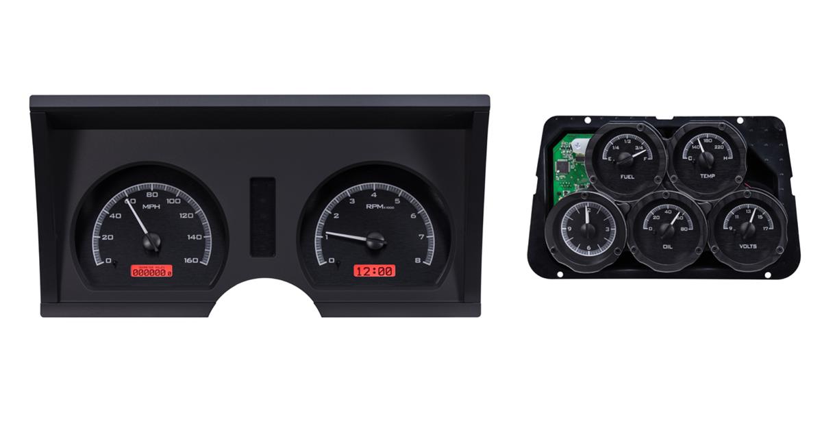 Dakota Digital VHX Series Direct-Fit Analog Gauge Systems VHX-78C-VTA-K-R