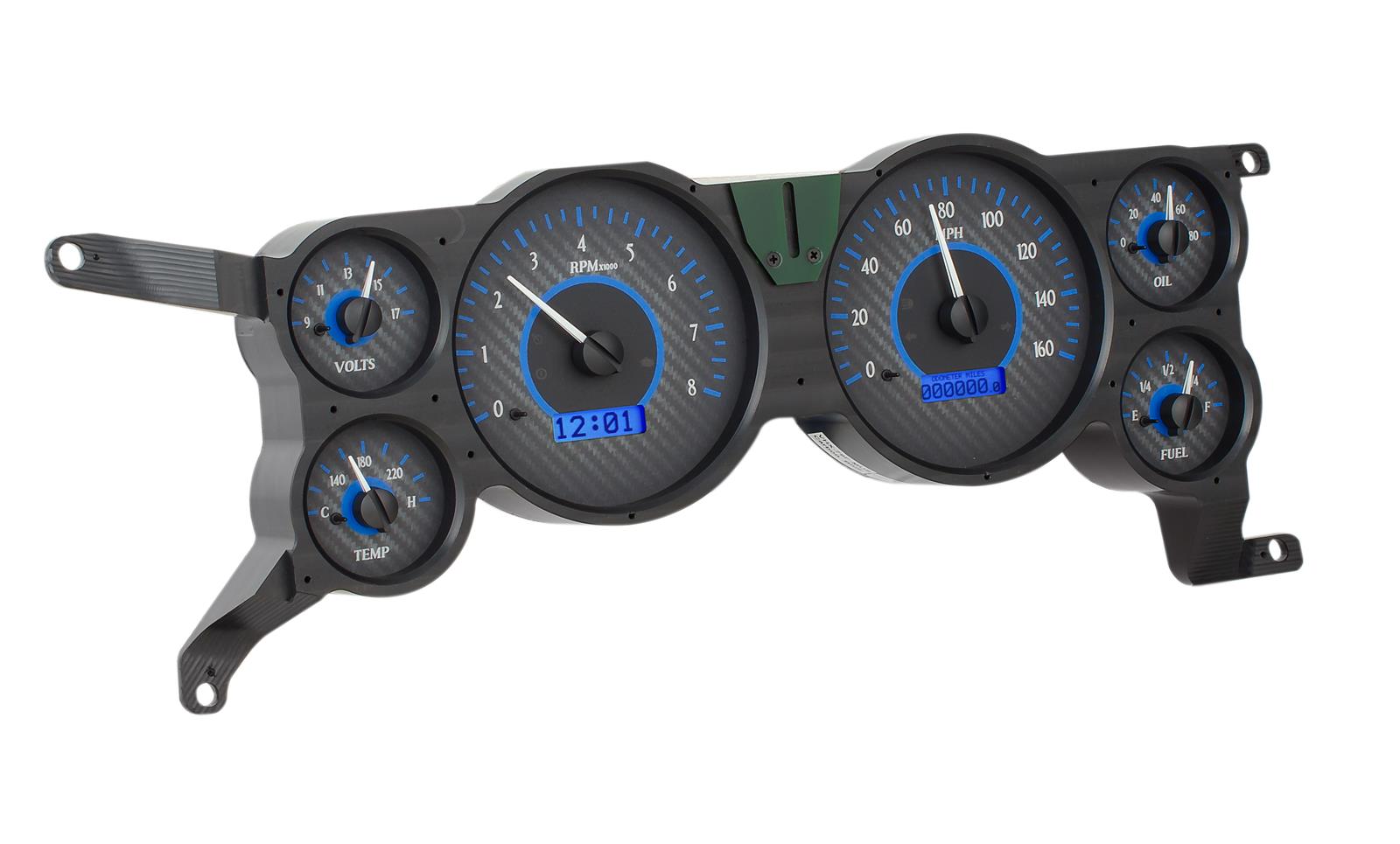 Dakota Digital VHX Series Direct-Fit Analog Gauge Systems VHX-79F-MUS-C-B