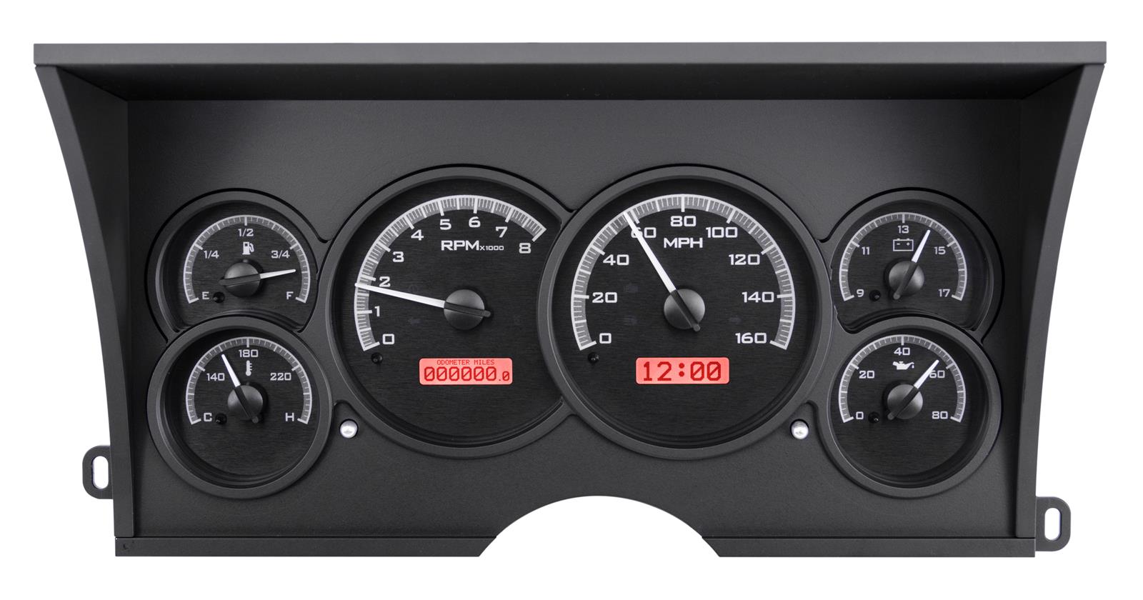 Dakota Digital VHX Series Direct-Fit Analog Gauge Systems VHX-88C-PU-K-R
