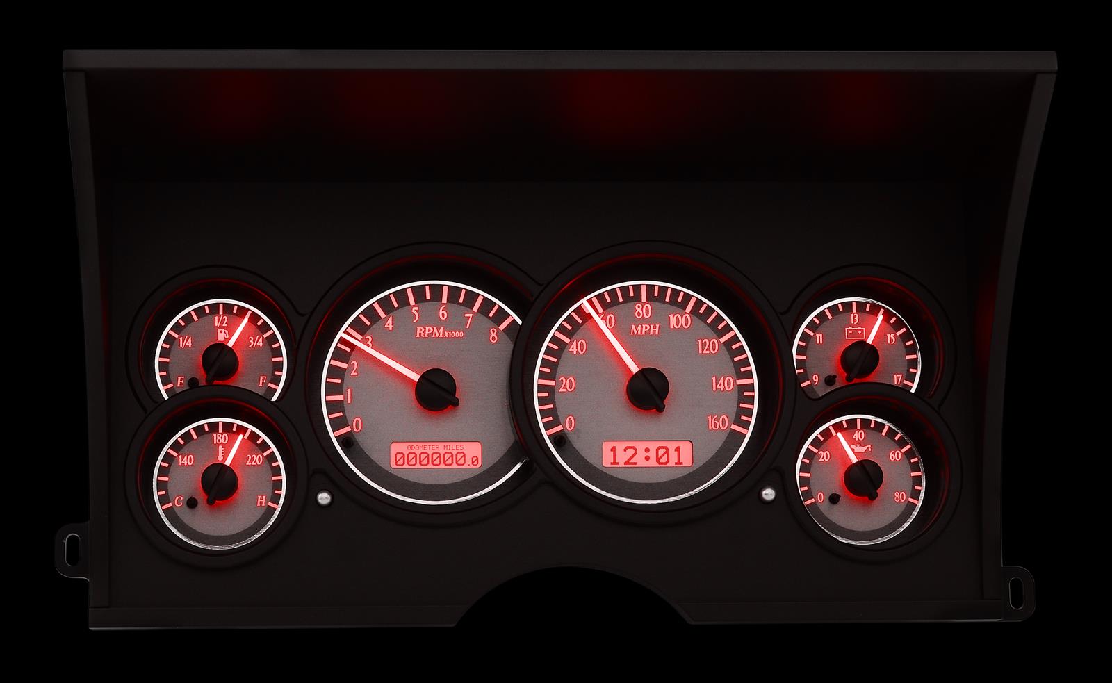 Dakota Digital VHX Series Direct-Fit Analog Gauge Systems VHX-88C-PU-S-R