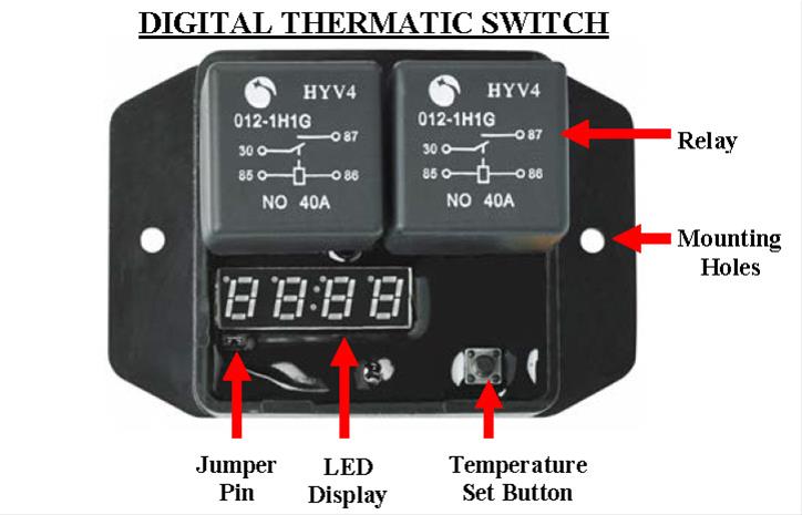Davies Craig Digital Thermatic Fan Switch Kits DC-0444