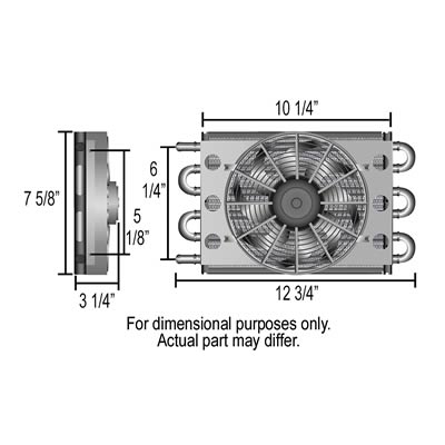 Derale Dyno-Cool Remote Fluid Coolers 12730