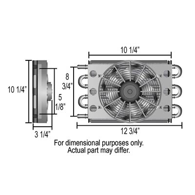 Derale Dyno-Cool Remote Fluid Coolers 12732