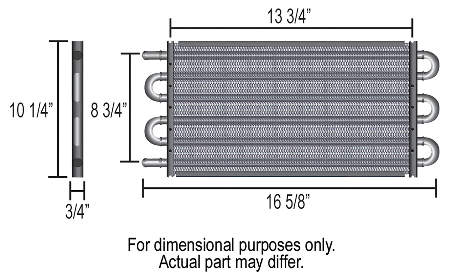 Derale 7000 Series Tube and Fin Transmission Coolers 13204