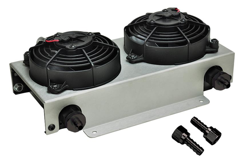 Derale Hyper-Cool Remote Fluid Coolers with Fan Kits 13740