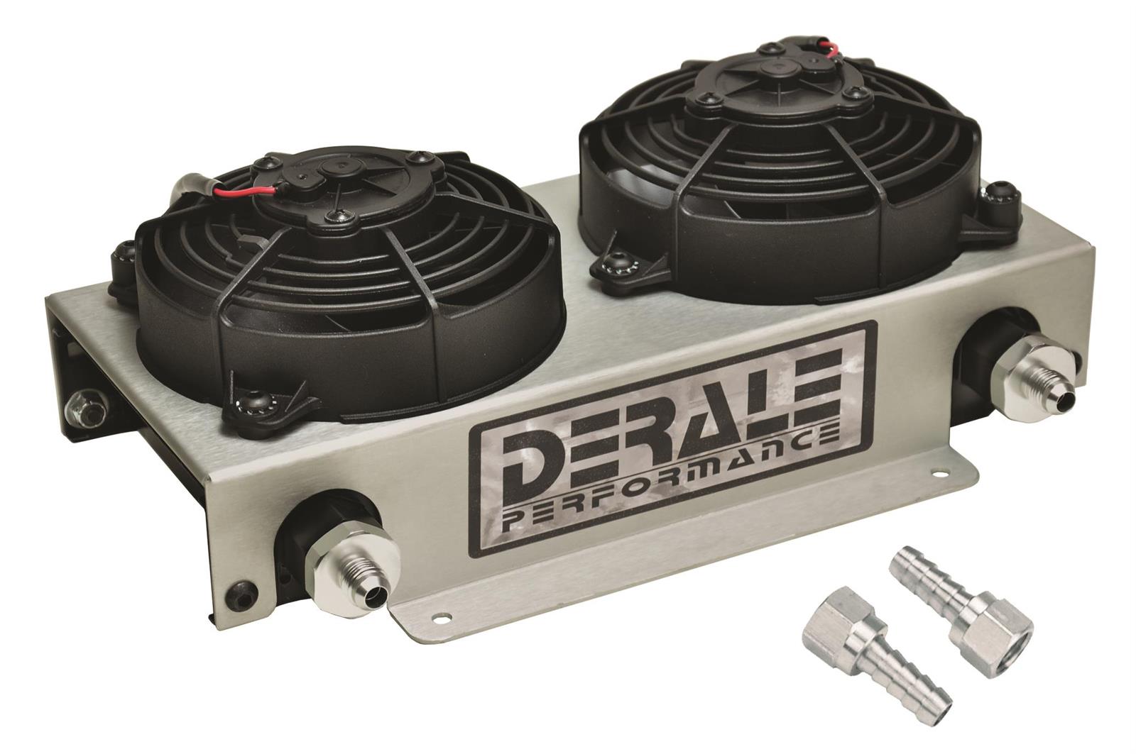 Derale Hyper-Cool Remote Fluid Coolers with Fan Kits 13740