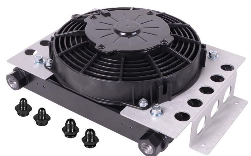 Derale Atomic-Cool Remote Fan-Mounted Oil Coolers 13754