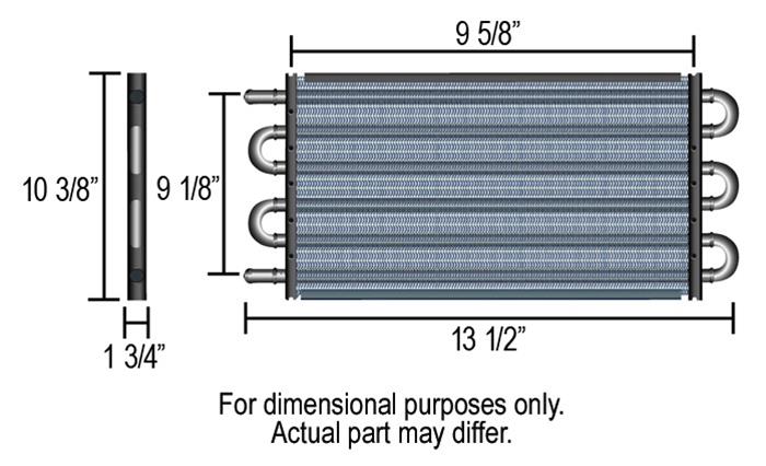Derale Replacement Tube and Fin Engine Oil Coolers 15300