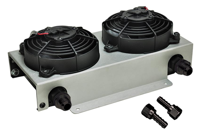 Derale Hyper-Cool Remote Fluid Coolers with Fan Kits 15845