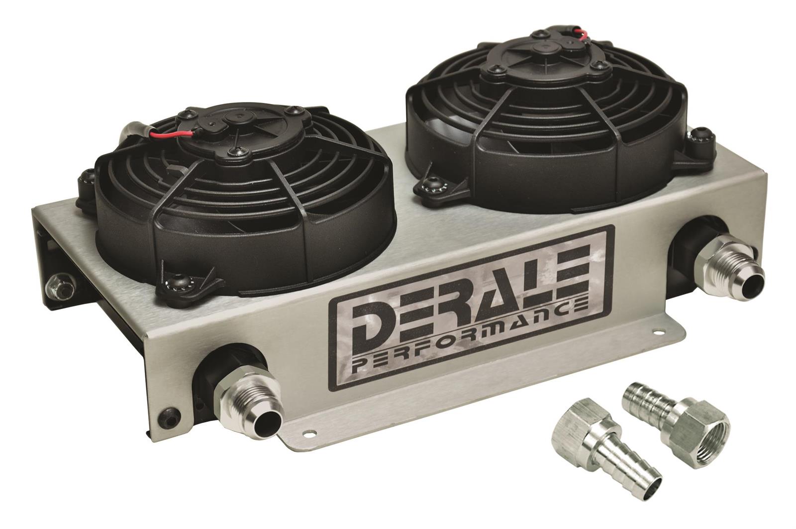 Derale Hyper-Cool Remote Fluid Coolers with Fan Kits 15845