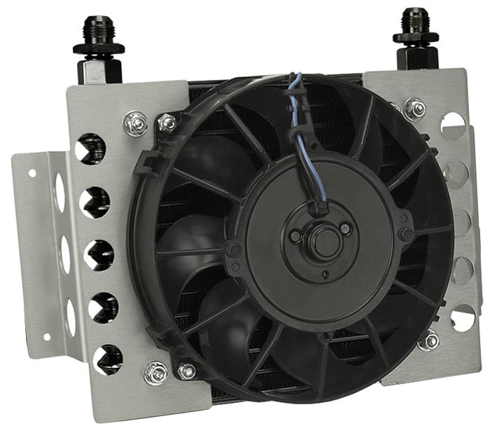 Derale Atomic-Cool Remote Fan-Mounted Oil Coolers 15950