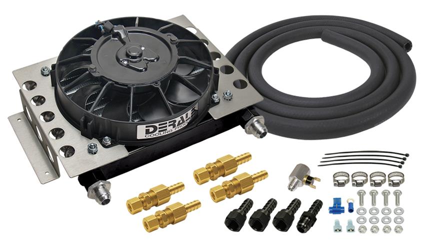 Derale Atomic-Cool Remote Fan-Mounted Oil Coolers 15950
