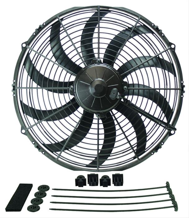 Derale High-Output Curved Blade Fans 16114