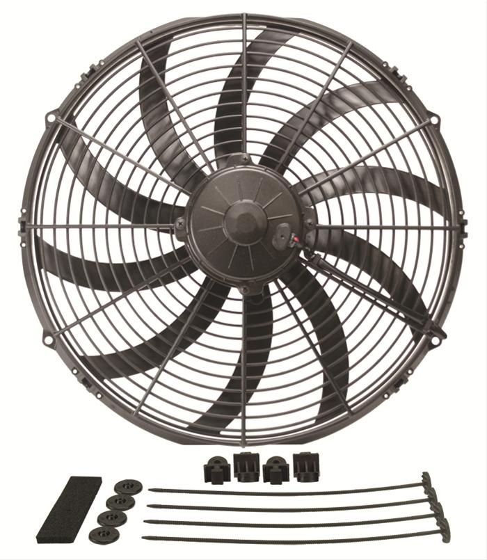 Derale High-Output Curved Blade Fans 16116