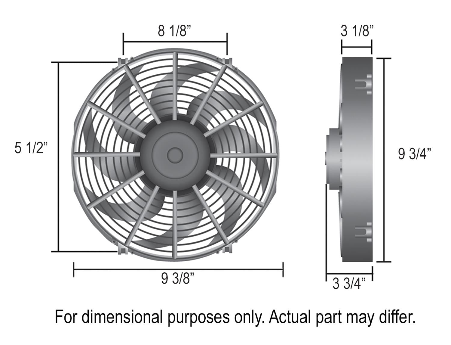 Derale High-Output Paddle Blade Fans 16119