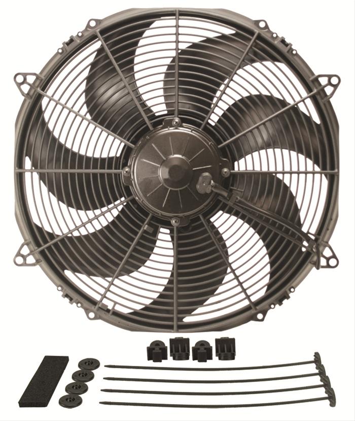 Derale High-Output Curved Blade Fans 16136