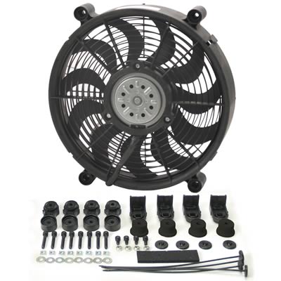 Derale High-Output Single RAD Fans 16214