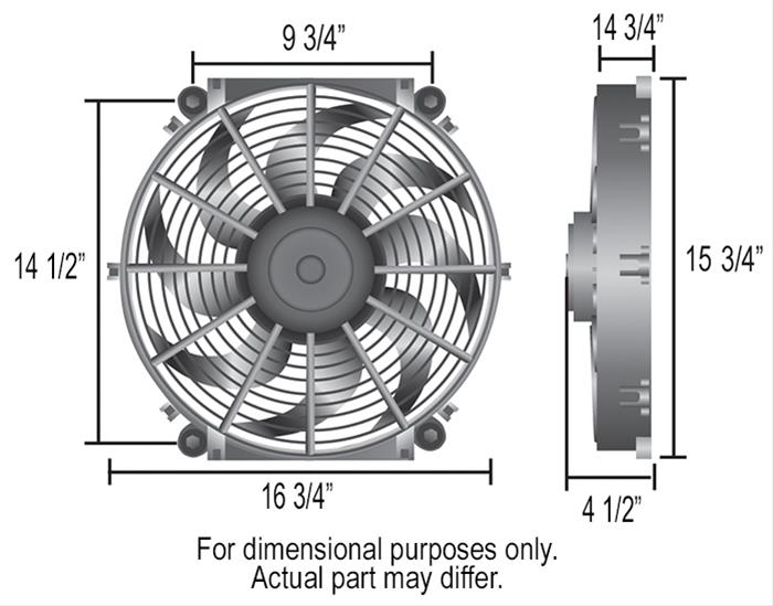 Derale Tornado Universal Fans 16516