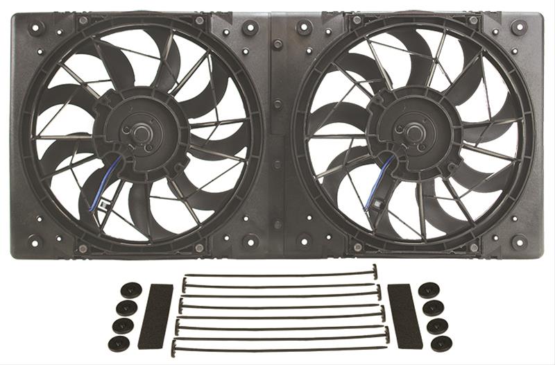 Derale High-Output Dual RAD Fan and Shroud Kits 16812