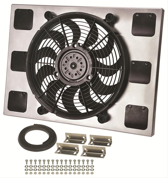 Derale High-Output Single RAD Fan and Shroud Kits 16827