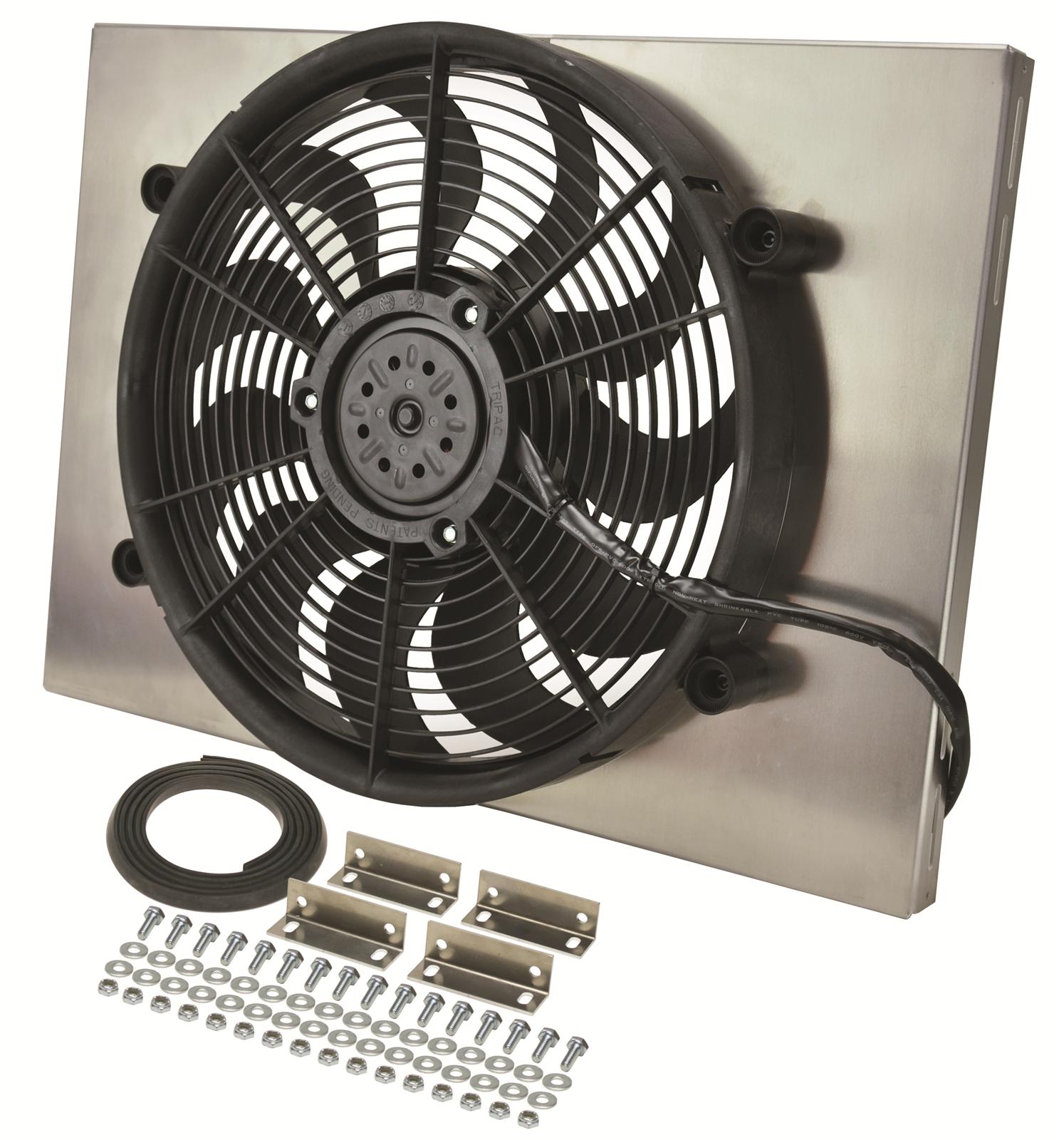 Derale High-Output Single RAD Fan and Shroud Kits 16828