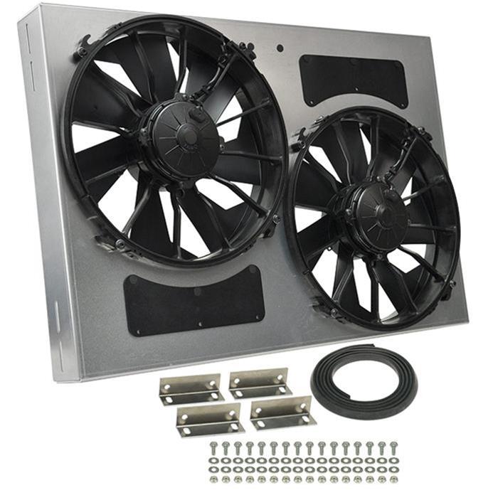 Derale High-Output Dual RAD Fan and Shroud Kits 16842