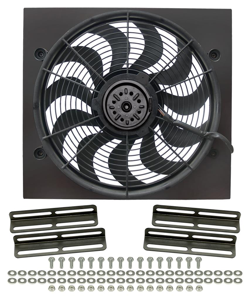 Derale High-Output Single RAD Fan and Shroud Kits 16919