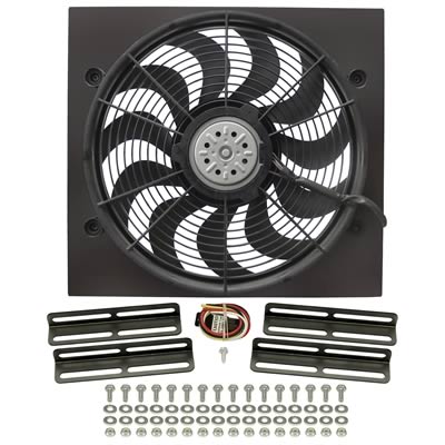 Derale High-Output Single RAD Fan and Shroud Kits 16919