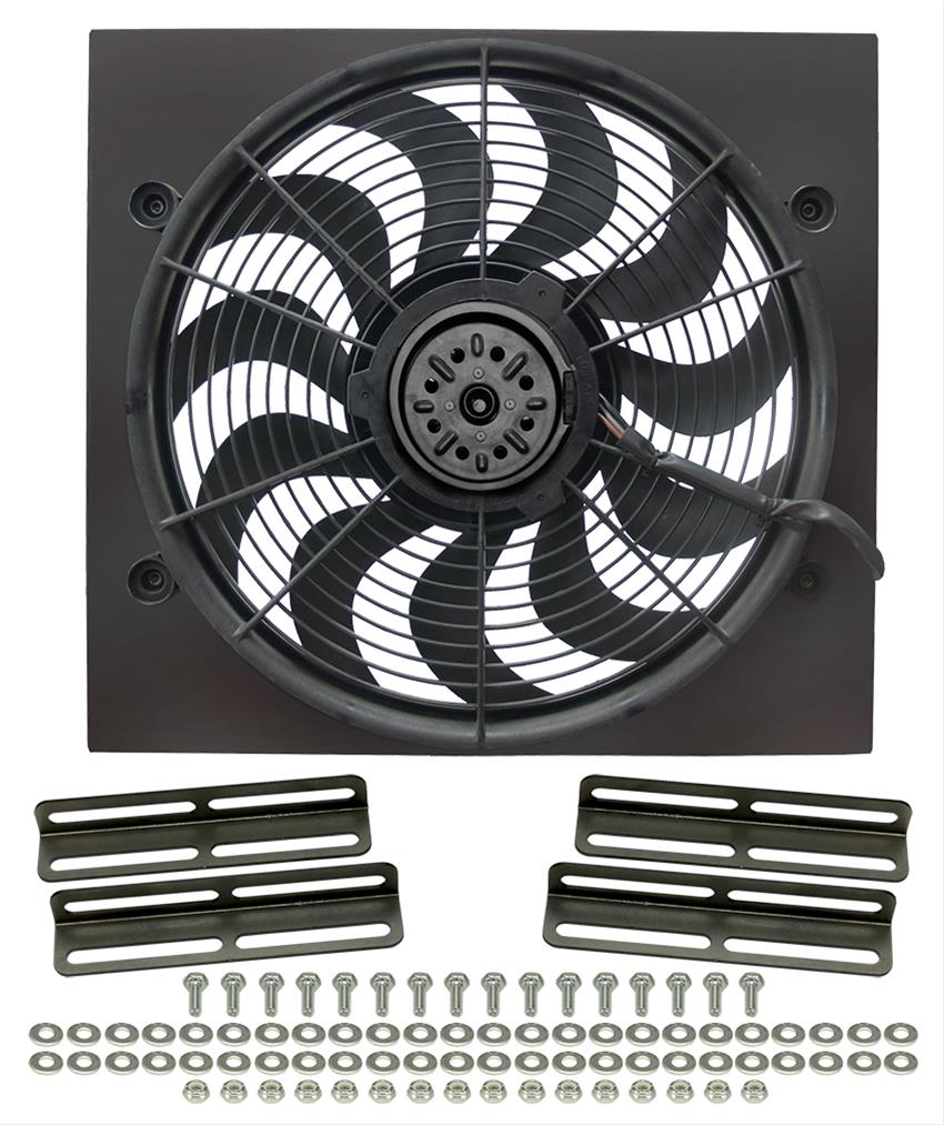 Derale High-Output Single RAD Fan and Shroud Kits 16919