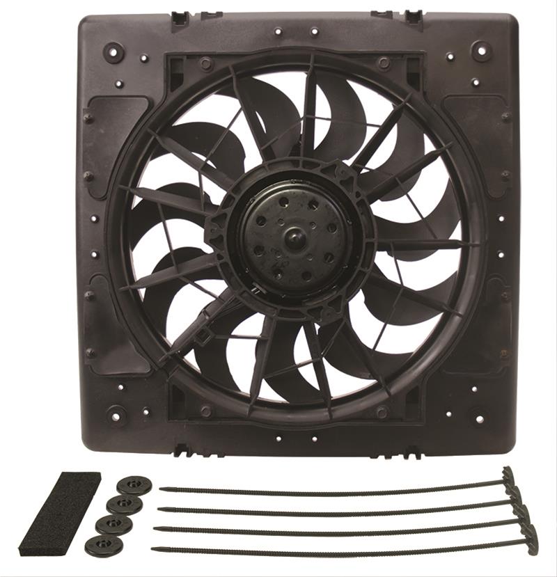 Derale High-Output Single RAD Fan and Shroud Kits 16926