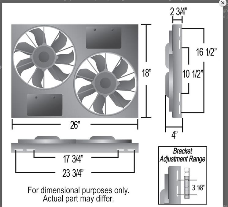 Derale High-Output Dual RAD Fan and Shroud Kits 16927