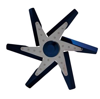 Derale Hi Performance Aluminum Narrow Blade Flex Fans 19517