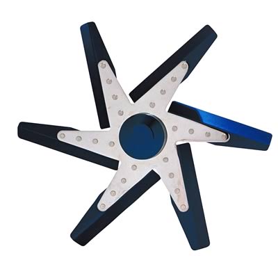 Derale Hi Performance Aluminum Narrow Blade Flex Fans 19518