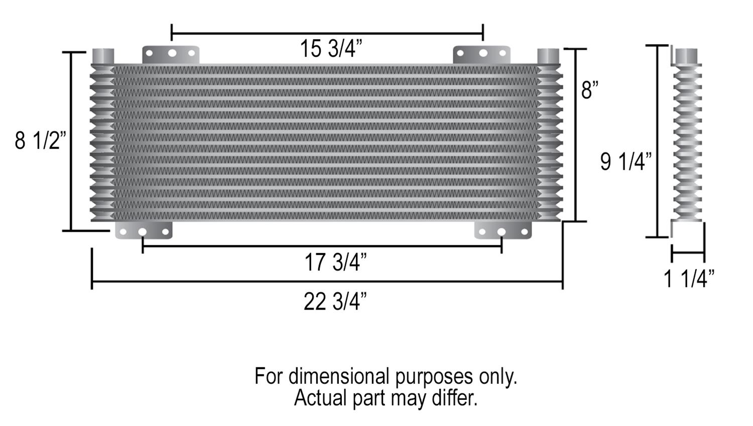 Derale 9500 Series Fin and Plate Transmission Coolers 33633