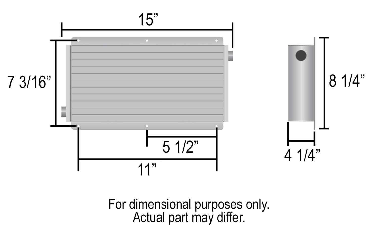 Derale Hi-Flow Racing Remote Fluid Coolers 61178