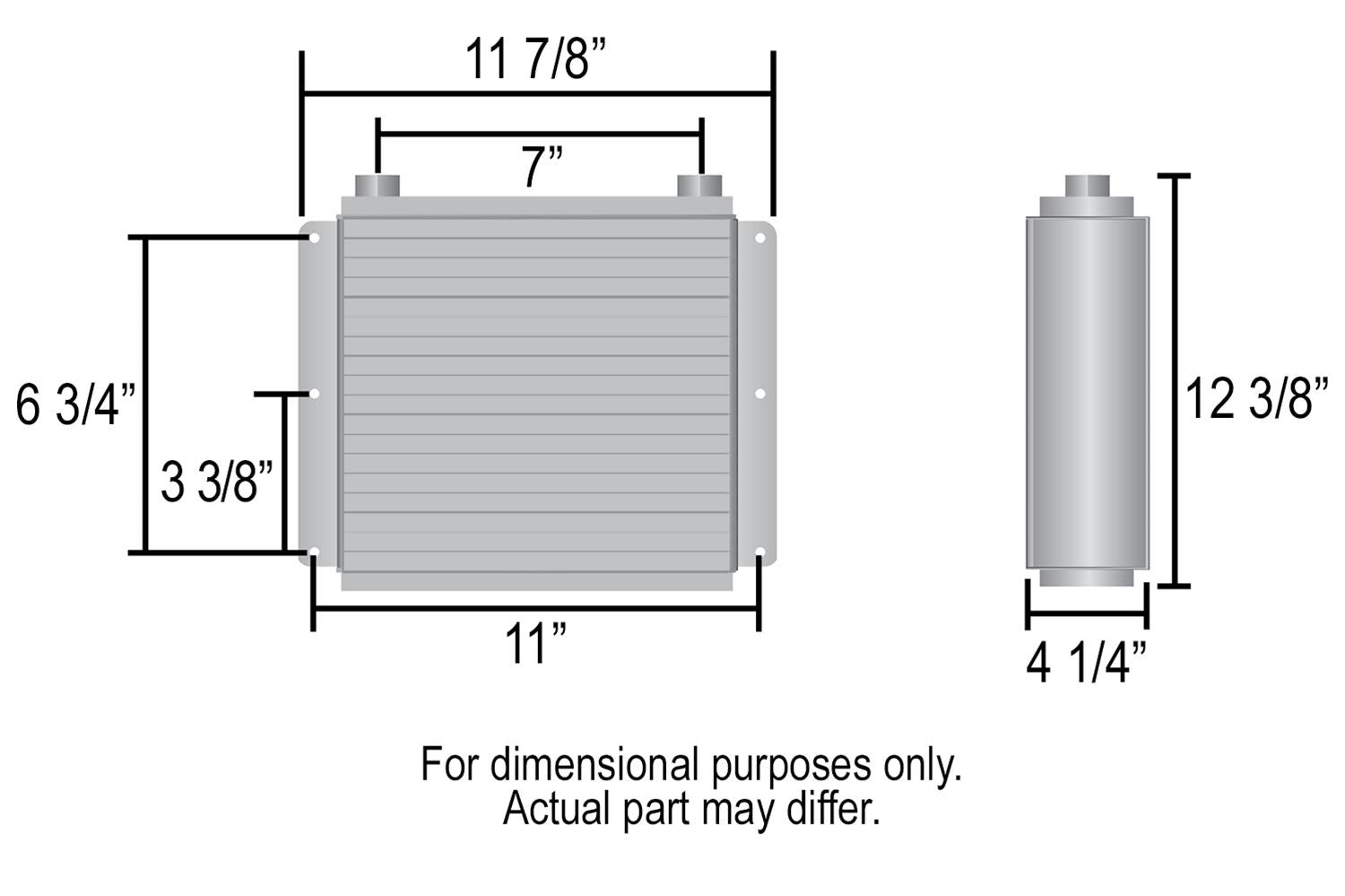 Derale Hi-Flow Racing Remote Fluid Coolers 61878