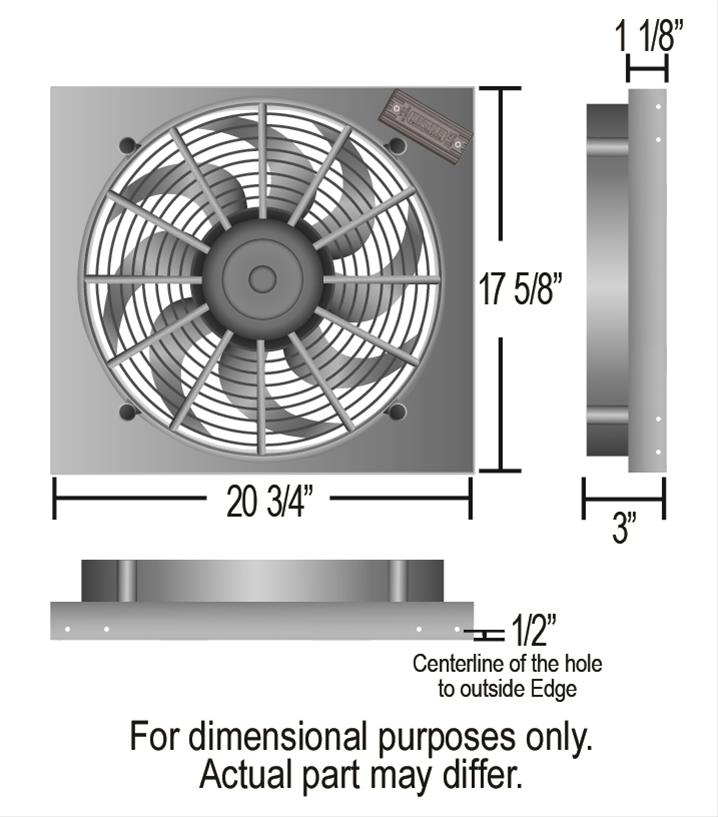 Derale High-Output RAD Fan and Shroud Powerpacks 66821