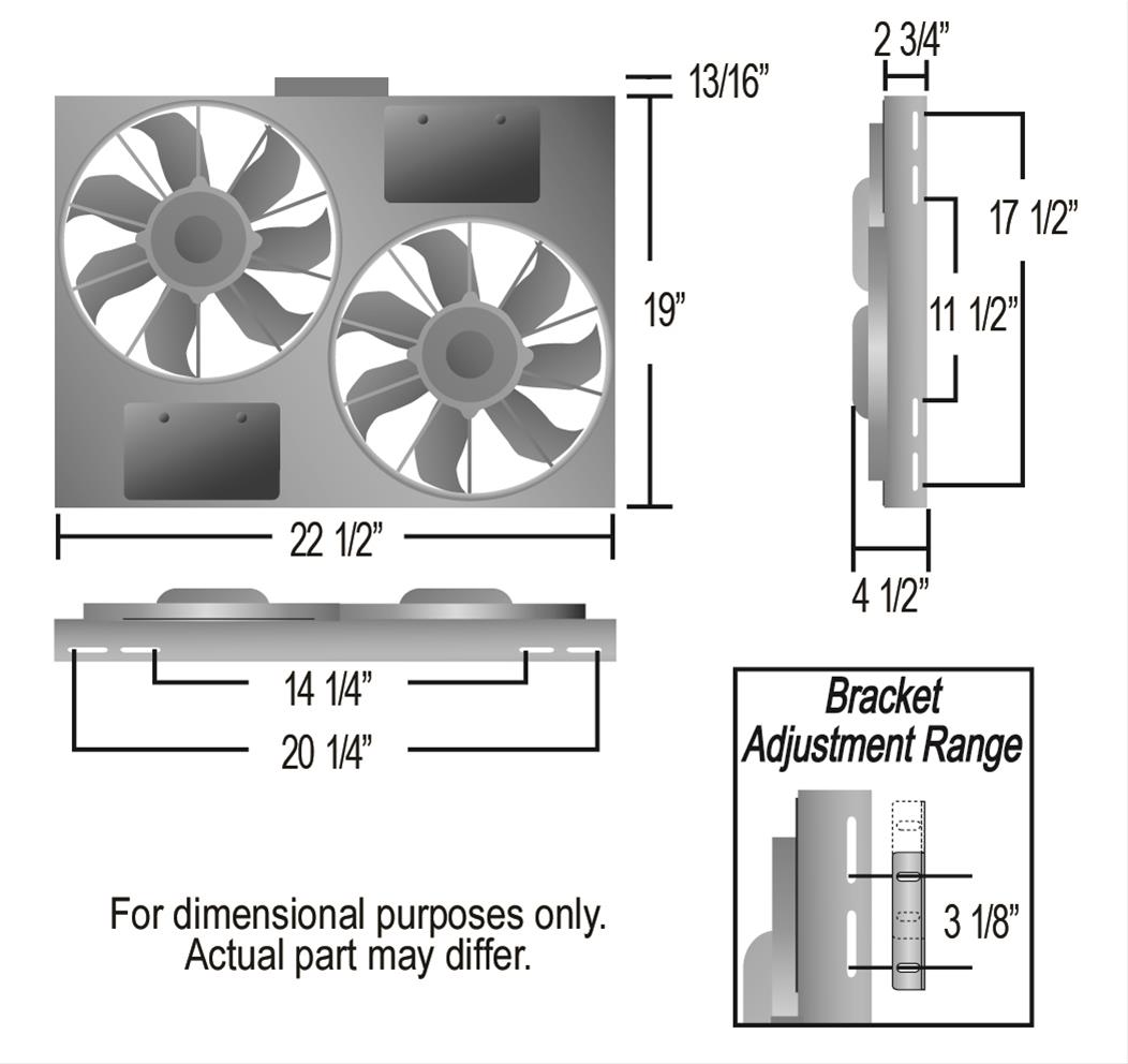 Derale PWM Electric Fan Powerpacks 66830