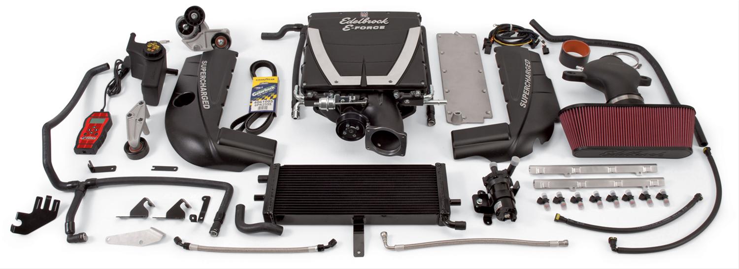Edelbrock E-Force Corvette C6 Stage 1 Street Legal Supercharger Kits 1590