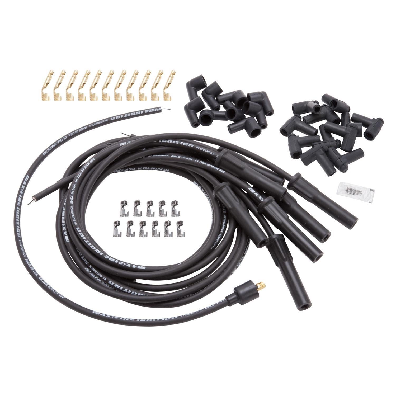 Edelbrock Max-Fire Ultra-Spark 500 Universal Spark Plug Wire Sets 22700