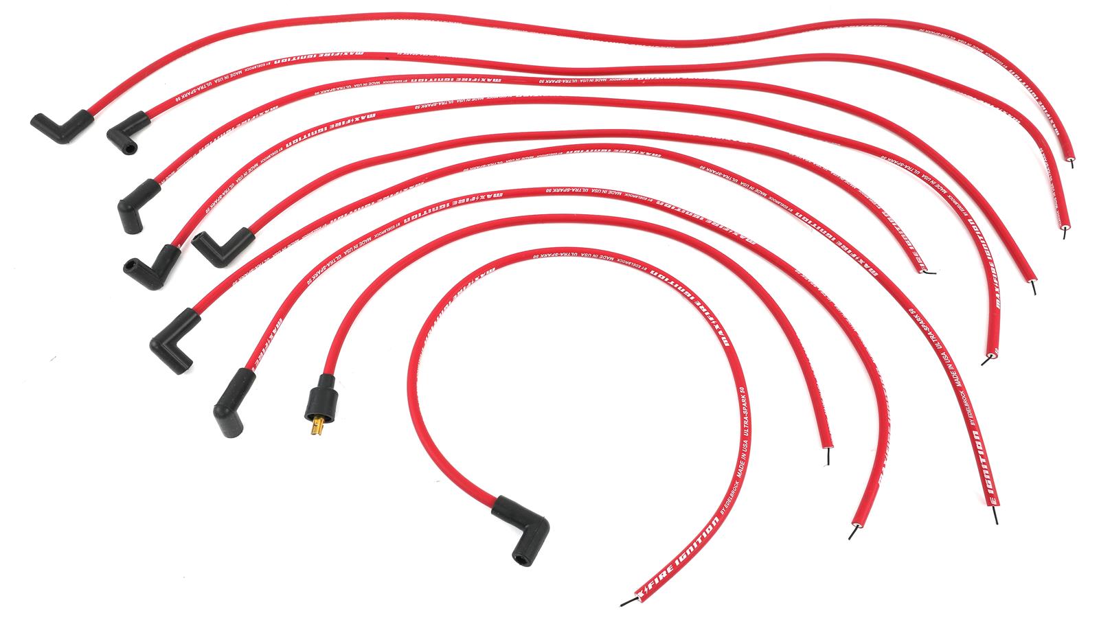 Edelbrock Max-Fire Ultra-Spark 50 Universal Spark Plug Wire Sets 22711