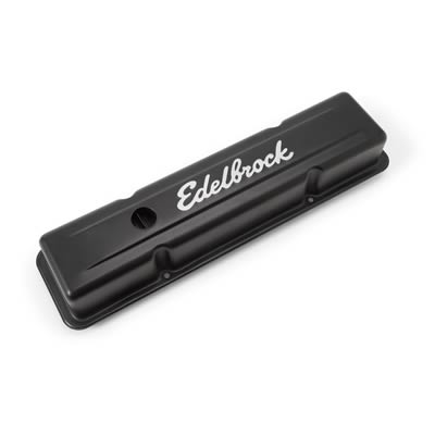 Edelbrock Signature Series Black Valve Covers 4443