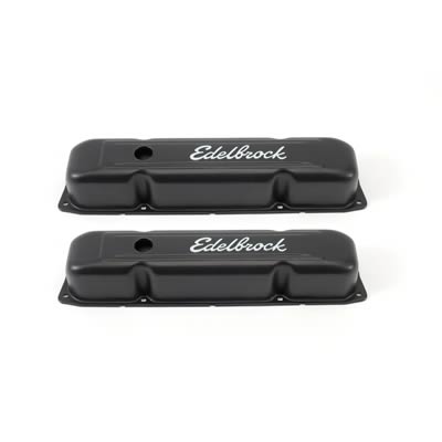 Edelbrock Signature Series Black Valve Covers 4493