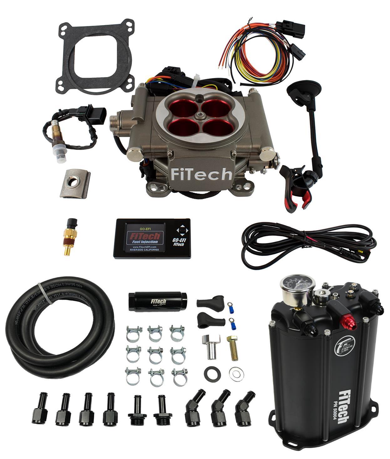 FiTech Go Street EFI 400 HP Self-Tuning Fuel Injection Systems with Force Fuel Systems 35203