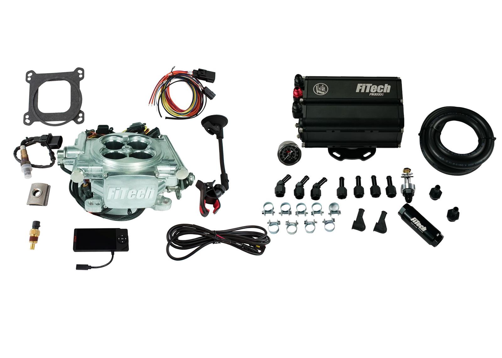 FiTech Go EFI 4 Power Adder 600 HP Self-Tuning Fuel Injection System with Force Fuel System 35506