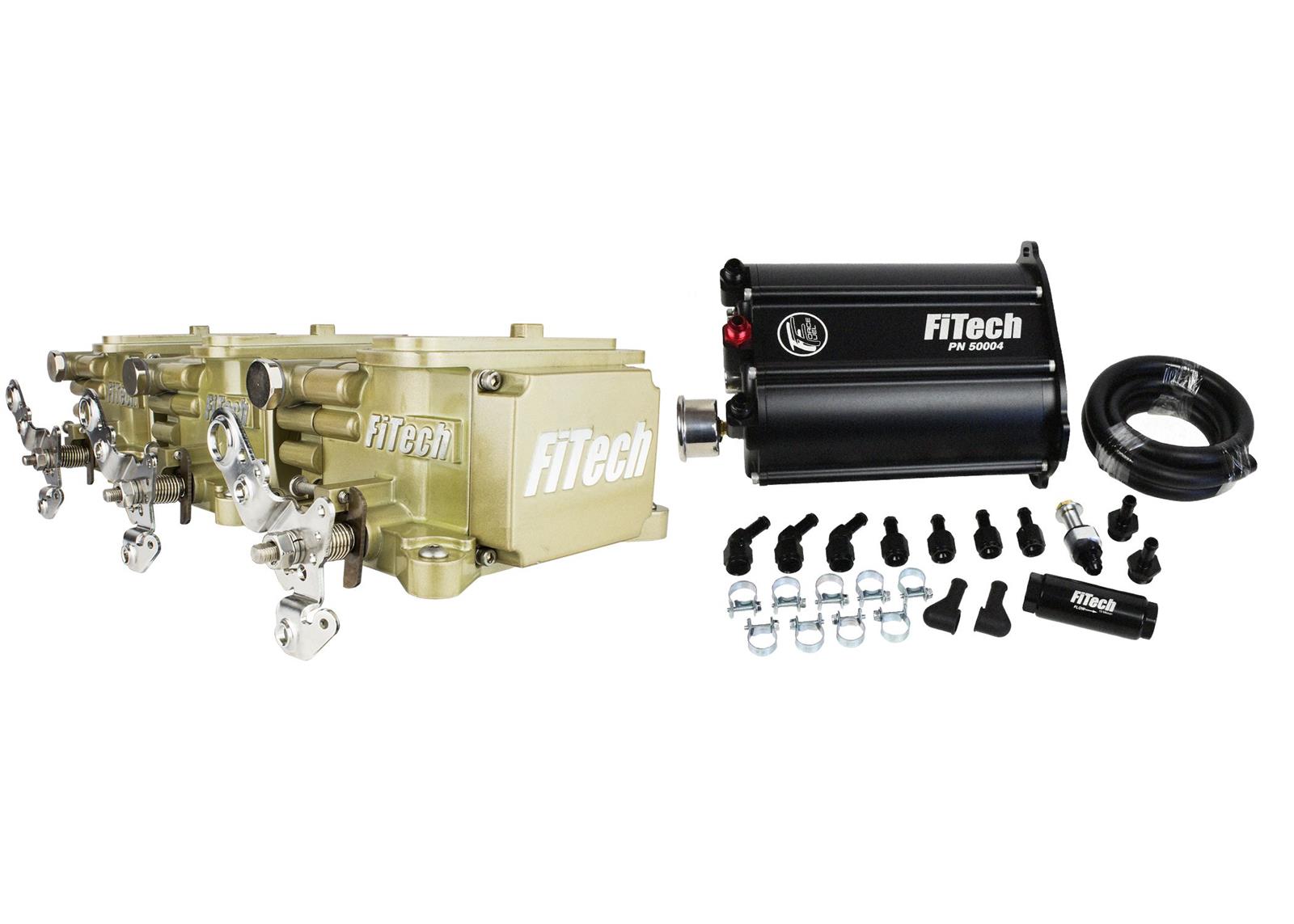 FiTech Go EFI 3x2 Tri-Power 600 HP System Force Fuel Injection Master Kits 35610