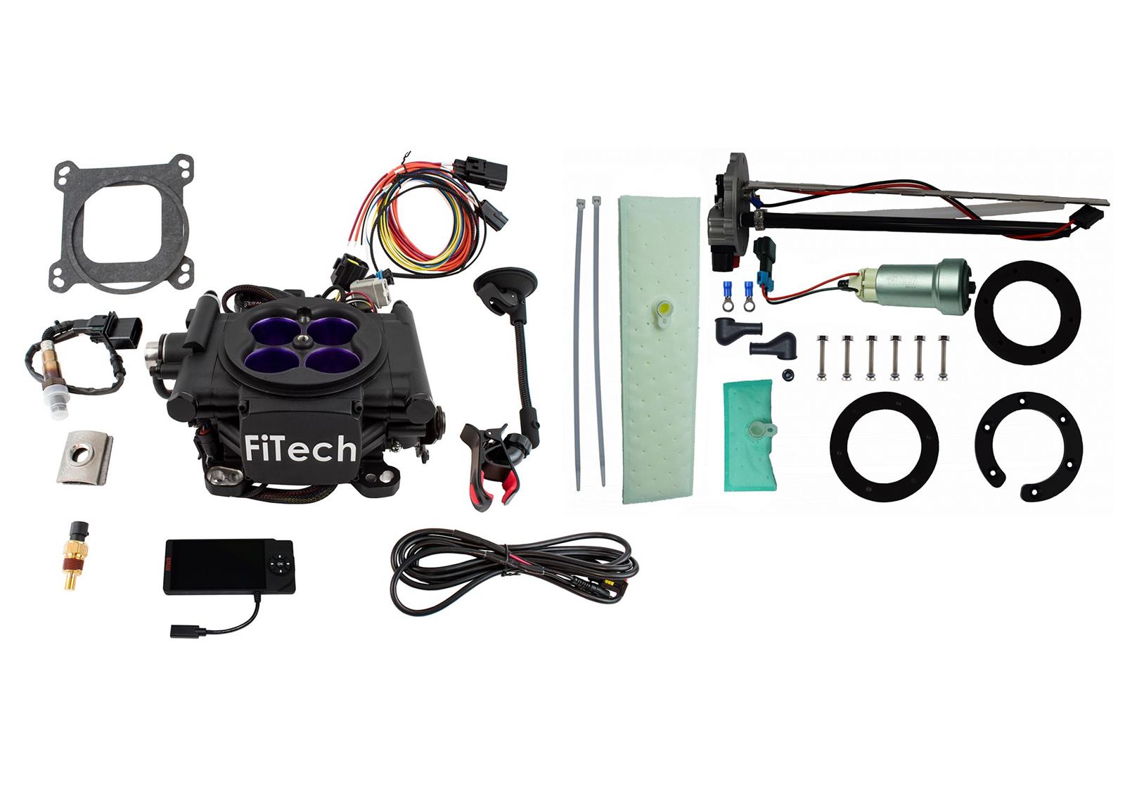 FiTech MeanStreet EFI 800 HP Self-Tuning Fuel Injection Systems with Go Fuel In-Tank Modules 36108