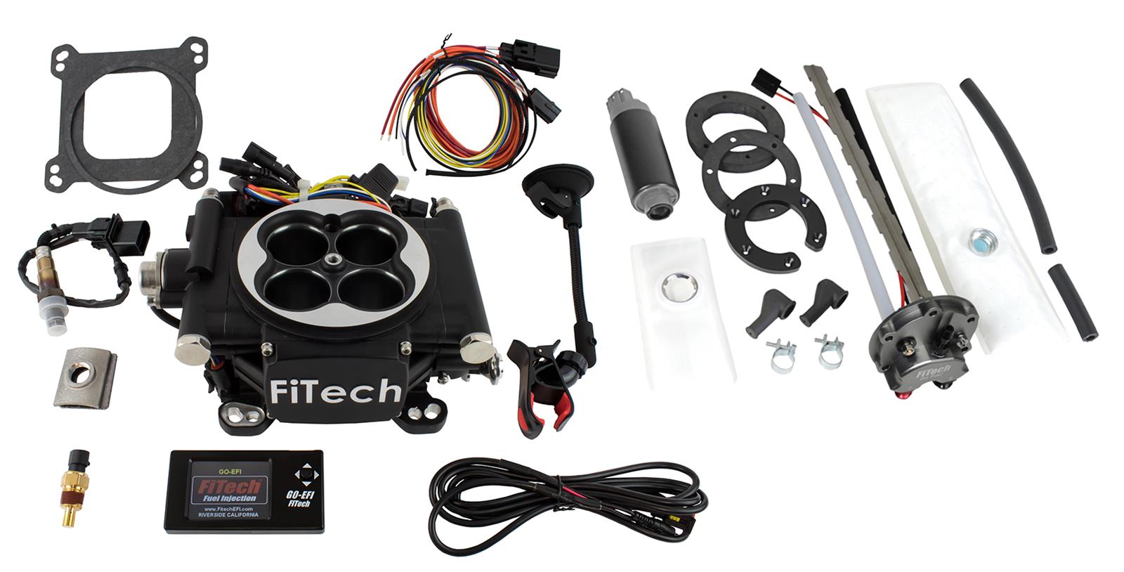 FiTech Go EFI 4 600 HP Self-Tuning Fuel Injection Systems with Go Fuel In-Tank Modules 36202
