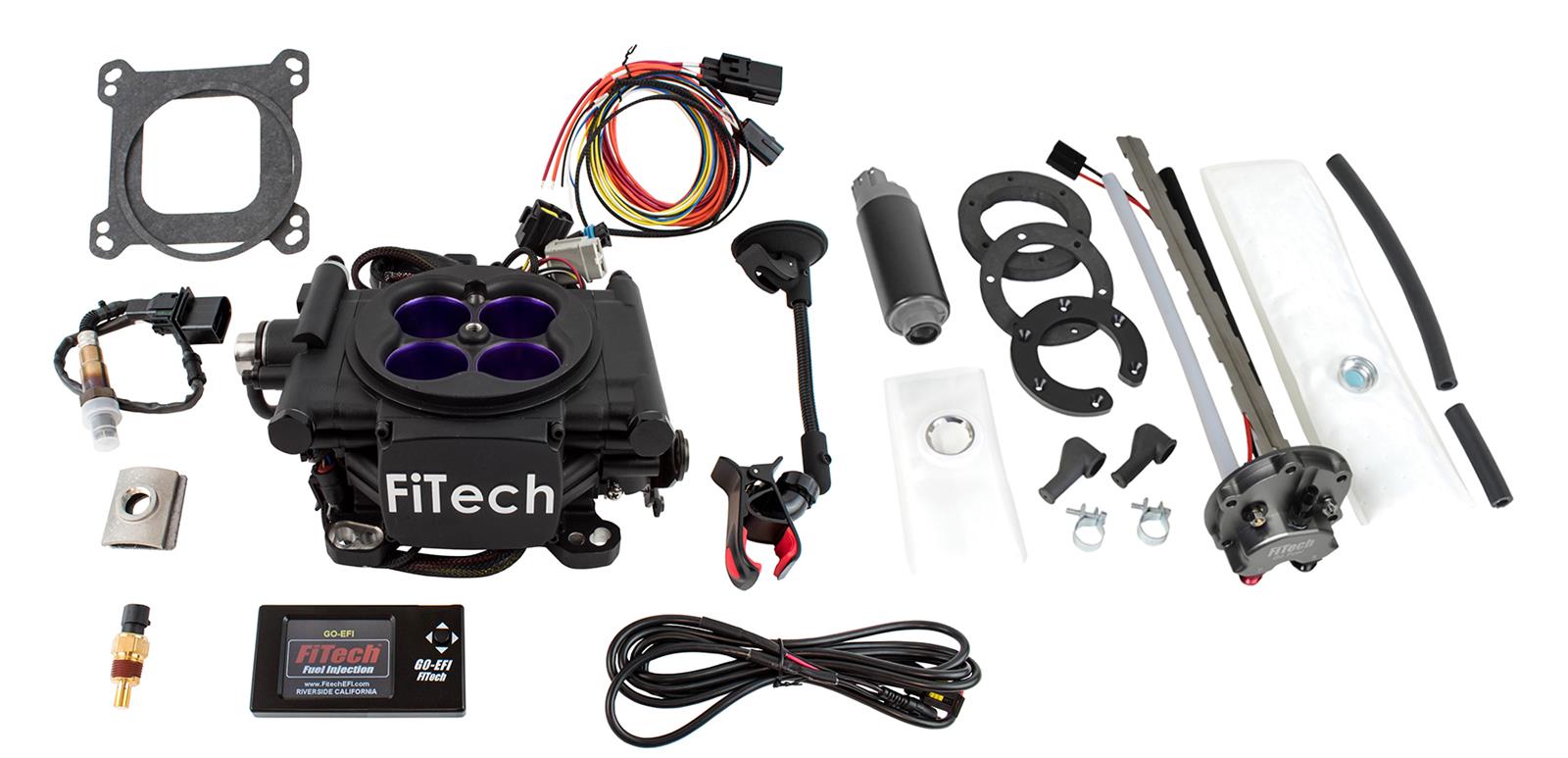FiTech MeanStreet EFI 800 HP Self-Tuning Fuel Injection Systems with Go Fuel In-Tank Modules 36208