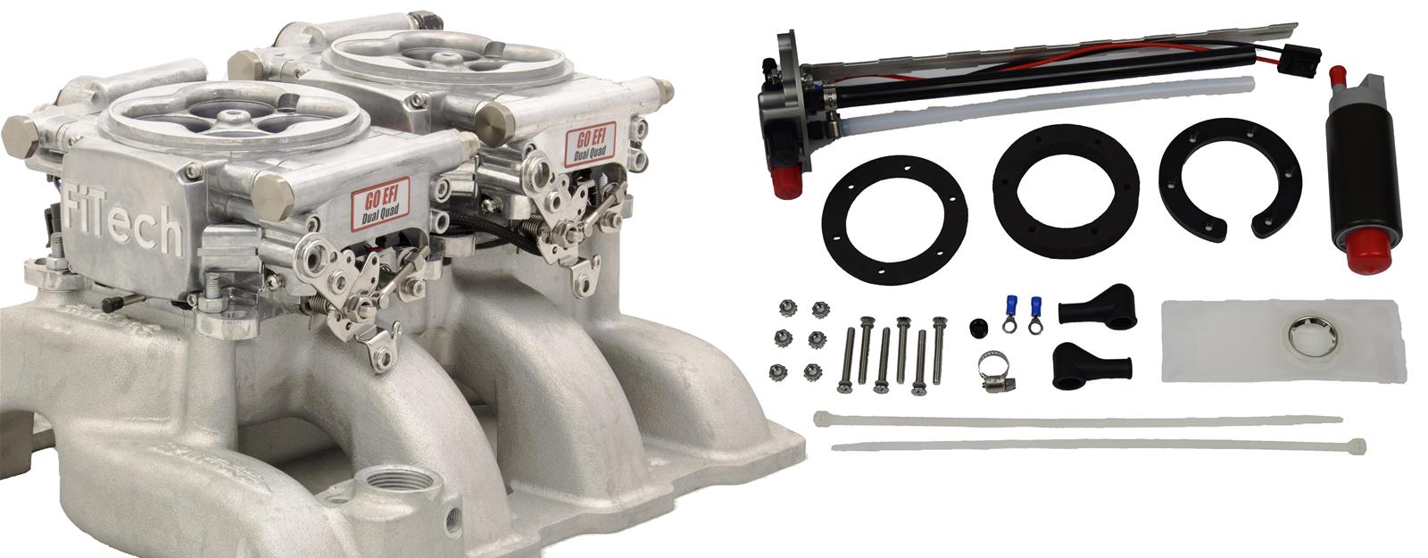 FiTech Go EFI 2x4 625 HP System Fuel Injection Master Kits 36261